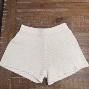 Sincerely Jules High Waist Cream Shorts